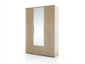 Armadio - MDF-Vetro specchiato - 150x60x205 cm - Rovere chiaro - stile moderno elegante