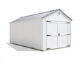 Casetta da giardino-Legno-360x240x260 cm-Bianco-Stile moderno funzionale