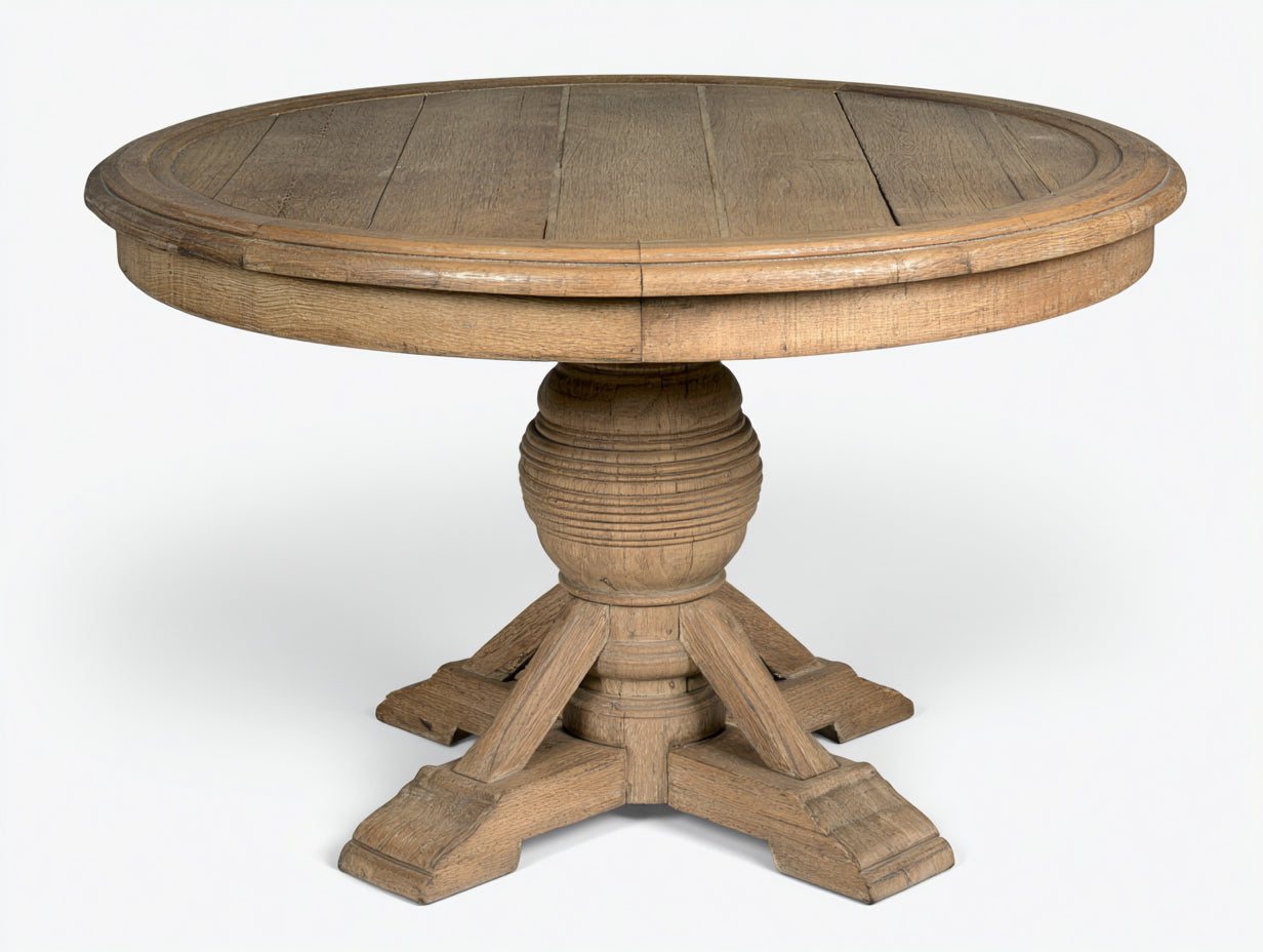 Tavolo da giardino-Legno massello-125x125x75 cm-marrone rovere naturale-stile rustico classico