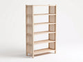 Librerie-legno ingegnerizzato-95x30x180 cm-legno naturale-scandinavo moderno