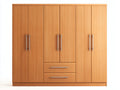 Armadio - MDF - 220x65x208 cm - Rovere chiaro - stile moderno contemporaneo