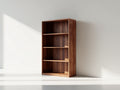 Librerie-legno ingegnerizzato-85x30x150 cm-legno naturale-scandinavo moderno